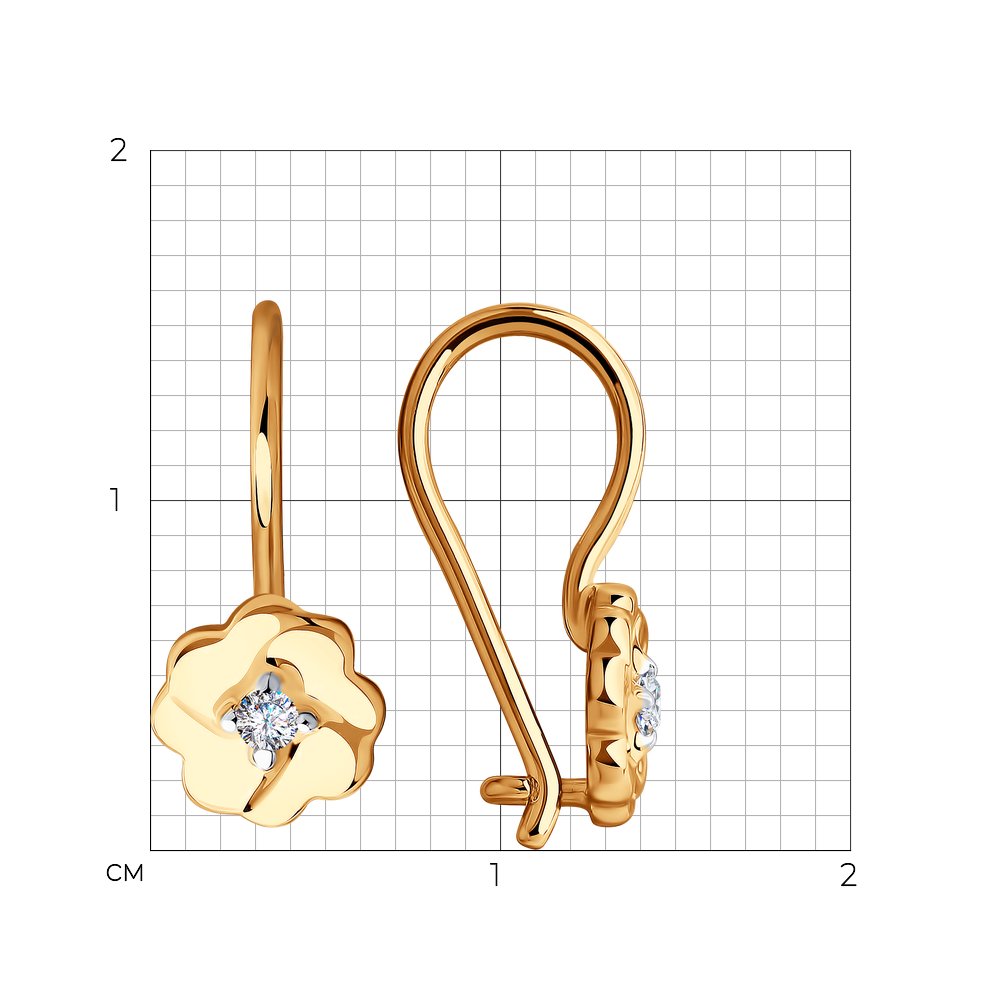 Купить Серьги Золотые Sokolov Арт 4020322