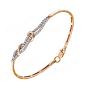 Золотой браслет с фианитом SANIS 001-9165