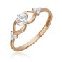 Золотое кольцо с кристаллом swarovski и фианитом ПЛАТИНА 01-4482-00-501-1110-38 Золотое кольцо с кристаллом swarovski и фианитом ПЛАТИНА 01-4482-00-501-1110-38