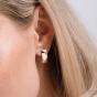 Золотые серьги с фианитом ДИНАСТИЯ 018652-1102