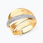 Золотое кольцо с фианитом SOKOLOV 018718