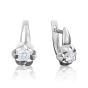 Серьги из белого золота с кристаллом swarovski ПЛАТИНА 02-3822-00-501-1120-38 Серьги из белого золота с кристаллом swarovski ПЛАТИНА 02-3822-00-501-1120-38