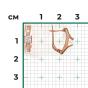 Золотые серьги с фианитом ПЛАТИНА 02-3859-00-501-1110-38