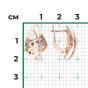 Золотые серьги ПЛАТИНА 02-4132-00-000-1111-48