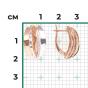 Золотые серьги с фианитом ПЛАТИНА 02-4295-00-401-1111-42