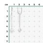 Длинные серьги из белого золота с кристаллом swarovski ПЛАТИНА 02-4590-00-501-1120-38