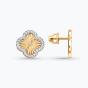 Золотые серьги пусеты-гвоздики с фианитом SOKOLOV 0200748
