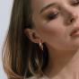 Золотые серьги с фианитом ДИНАСТИЯ 022682-1102 Золотые серьги с фианитом ДИНАСТИЯ 022682-1102