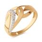 Золотое кольцо с фианитом ДИНАСТИЯ 031091-1102