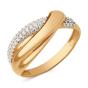 Золотое кольцо с фианитом ДИНАСТИЯ 032761-1102