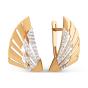 Золотые серьги с фианитом ДИНАСТИЯ 034402-1102