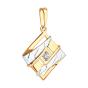 Золотая подвеска с фианитом SOKOLOV 035481