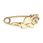 Золотая брошь булавка с фианитом SOKOLOV 040187 Золотая брошь булавка с фианитом SOKOLOV 040187