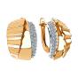 Золотые серьги с фианитом SANIS 08-218479
