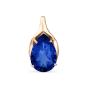 Золотая подвеска с сапфиром гидротермальным МАСТЕР БРИЛЛИАНТ 10-1-046-1500-010