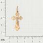 Золотая подвеска крест ГОЛДЕН ГЛОБ 102-ИХ-24.01-01