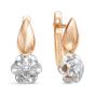 Золотые серьги с бриллиантом BRILLIANT STYLE 114-210
