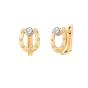 Золотые серьги с фианитом АТОЛЛ 20440