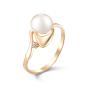 Золотое кольцо с жемчугом DEFLEUR 21049A1