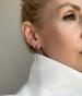 Длинные серьги из белого золота ДАРИНА 2221078