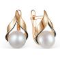 Золотые серьги с жемчугом DEFLEUR 22258A1