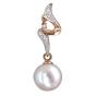 Золотая подвеска с жемчугом DEFLEUR 23401A1