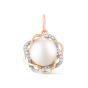 Золотая подвеска с жемчугом DEFLEUR 23416A1