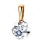 Золотая подвеска с сапфиром гидротермальным МАСТЕР БРИЛЛИАНТ 3-617-02