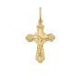 Золотая подвеска крест АТОЛЛ 3012