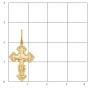 Золотая подвеска крест АТОЛЛ 3050