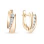 Золотые серьги с бриллиантом BRILLIANT STYLE 3051-210