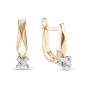 Золотые серьги с бриллиантом BRILLIANT STYLE 3085-210