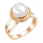 Золотое кольцо с жемчугом DEFLEUR 31142A1