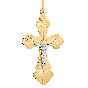 Золотая подвеска крест АТОЛЛ 3119