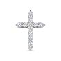 Подвеска крест из белого золота с бриллиантом VESNA 31286-251-00-00