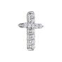 Подвеска крест из белого золота с бриллиантом VESNA 31286-251-00-00