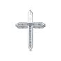 Подвеска крест из белого золота с бриллиантом VESNA 31286-251-00-00