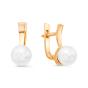 Золотые серьги с жемчугом DEFLEUR 32235A1