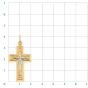 Золотая подвеска крест АТОЛЛ 3234