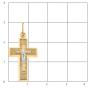 Золотая подвеска крест АТОЛЛ 3235