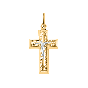 Золотая подвеска крест АТОЛЛ 3236