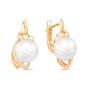Золотые серьги с жемчугом DEFLEUR 32370A1