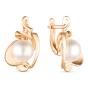 Золотые серьги с жемчугом DEFLEUR 32372A1