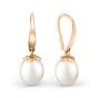 Золотые серьги с жемчугом DEFLEUR 32520A1