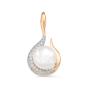 Золотая подвеска с жемчугом DEFLEUR 33059A1