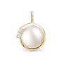 Золотая подвеска с жемчугом DEFLEUR 33312A1