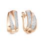 Золотые серьги с бриллиантом BRILLIANT STYLE 3457-210