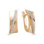 Золотые серьги с бриллиантом BRILLIANT STYLE 3702-210