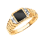 Мужская печатка из золота с агатом АТОЛЛ 4086