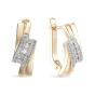Золотые серьги с бриллиантом BRILLIANT STYLE 494-210